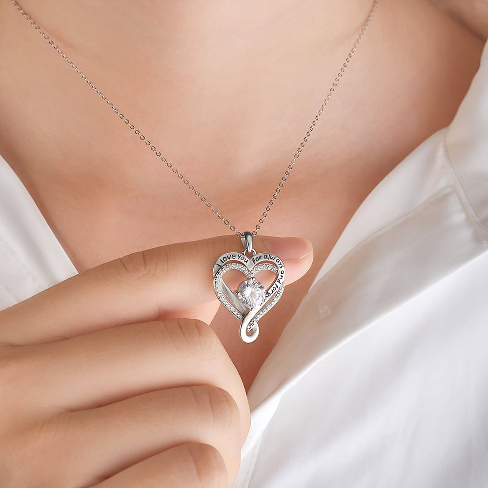 To My Wife – Forever & Always Heart Necklace