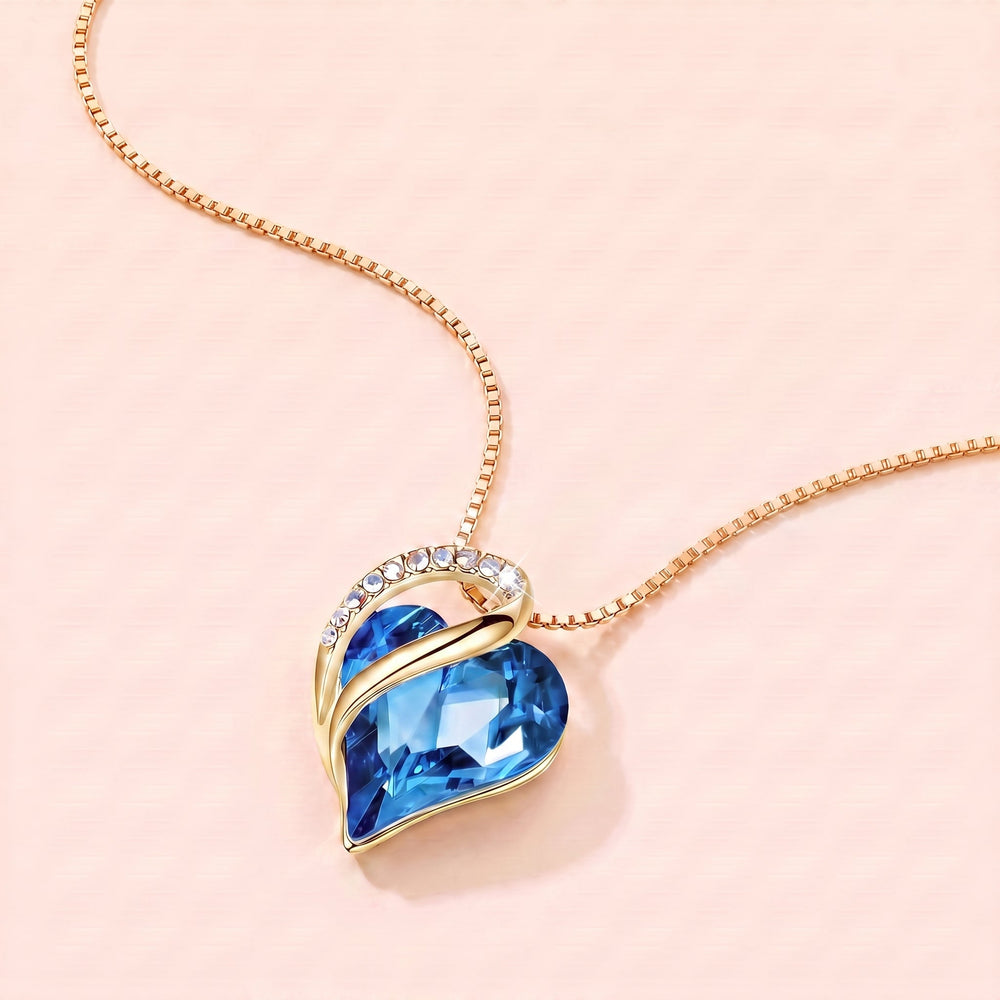 To My Wife – Heart Crystal Necklace