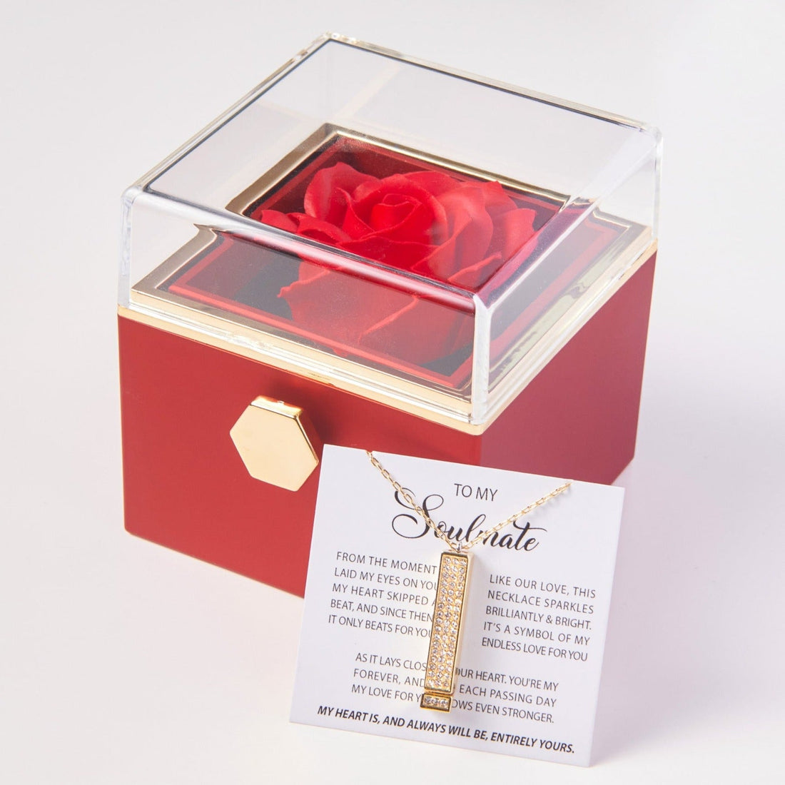 To My Soulmate – Spin of Love Rotating Rose Box