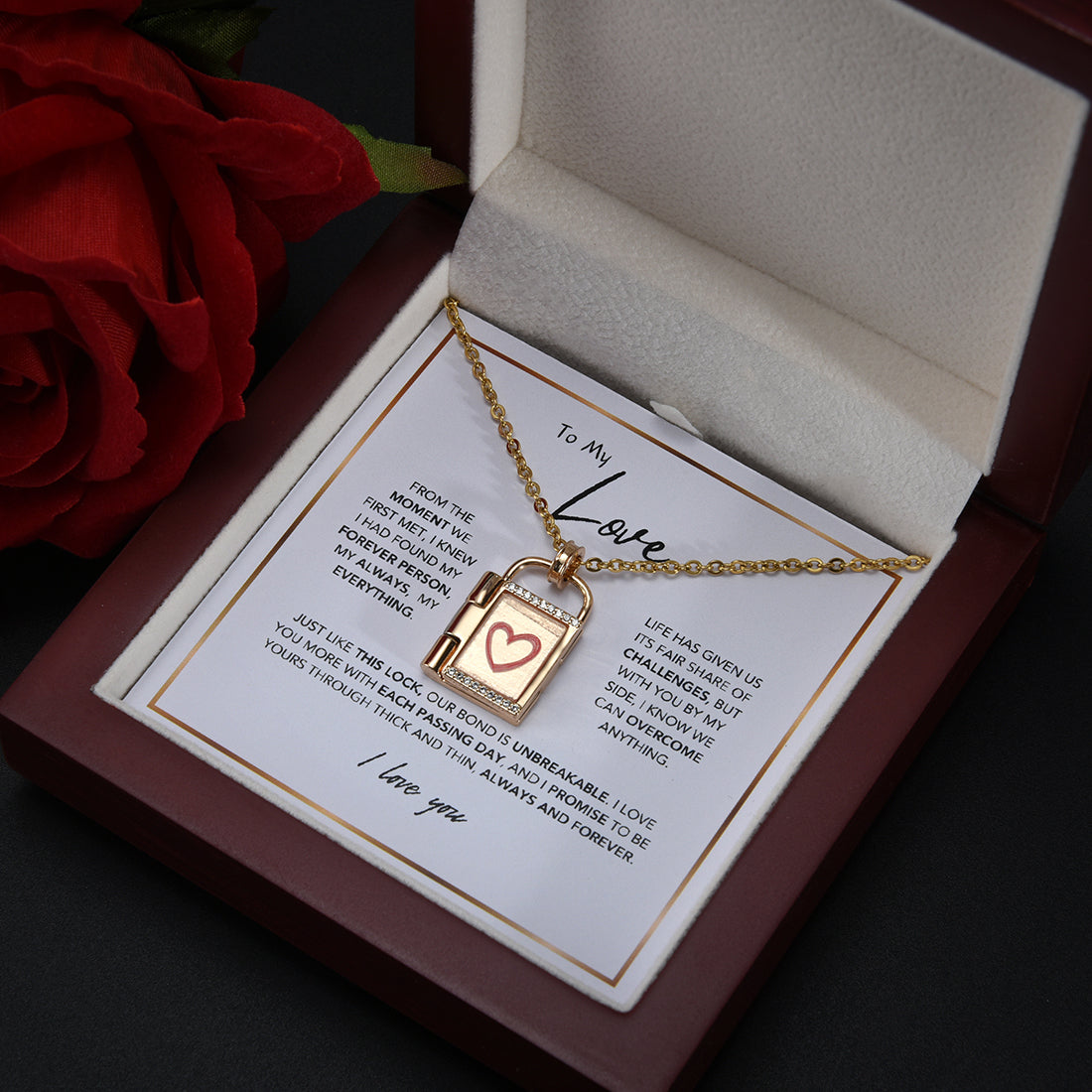 Love Locked – Custom Photo Necklace with LED Box