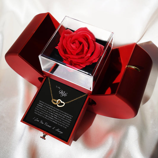 Two Hearts, One Love – Engraved Necklace