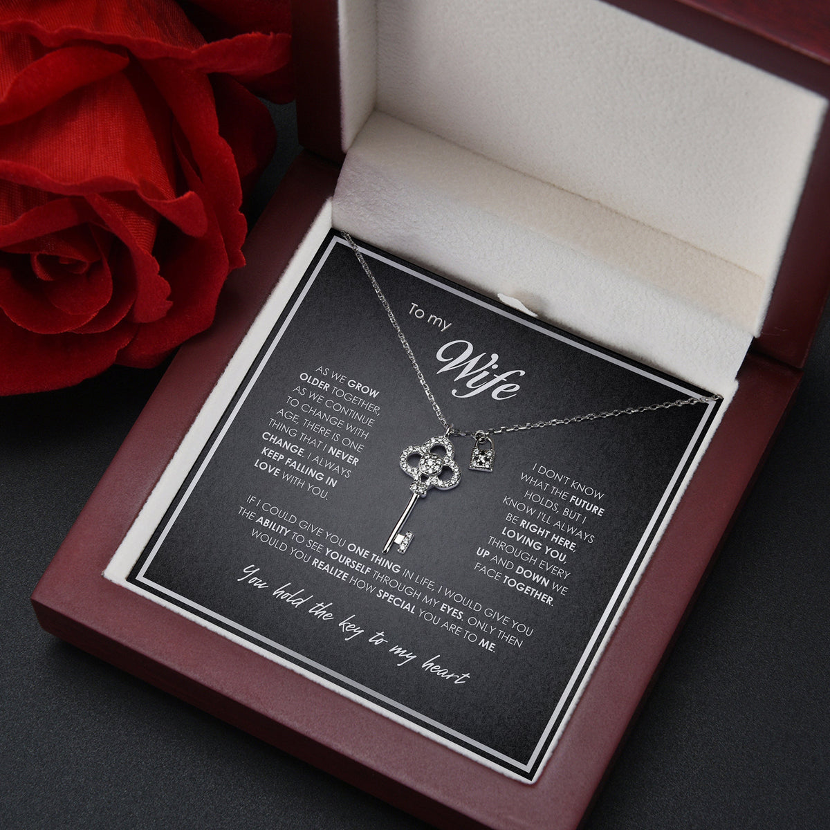 The Key To My Heart Necklace Gift Set