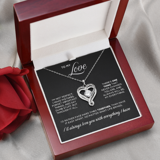 To My Love – Infinity Heart Necklace