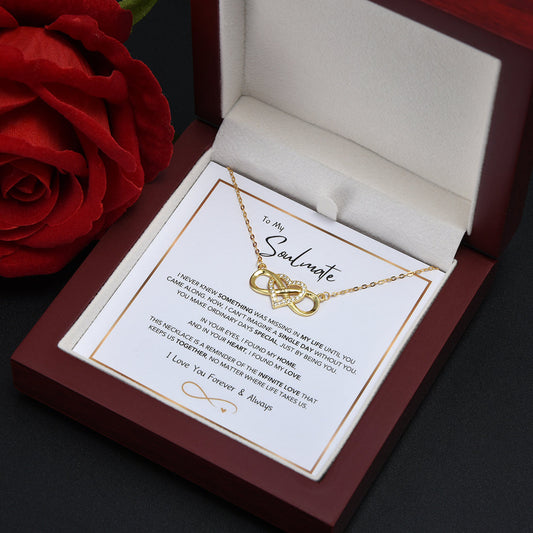Forever Love – Initials Infinity Heart Necklace